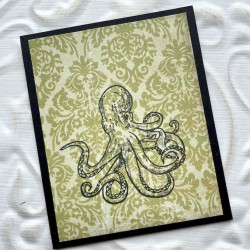 Olly Octopus Rubber Stamp