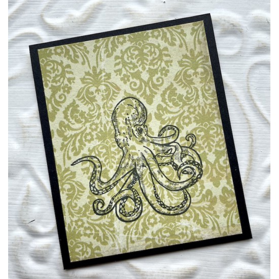 Olly Octopus Rubber Stamp