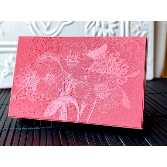 Floral NYC Subway Mosaic Rubber Stamp