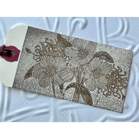 Floral NYC Subway Mosaic Rubber Stamp
