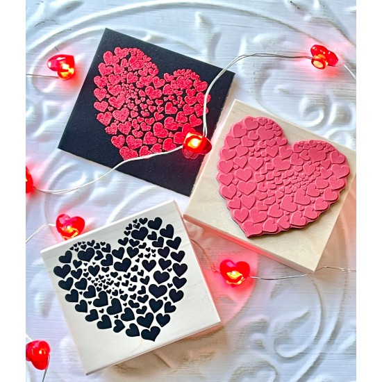 Heart of Hearts Rubber Stamp