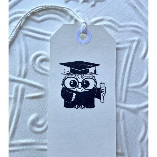Wise Owl Rubber Stamp
