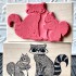 Furry Friends Raccoon and Squirrel Rubber Stamp 