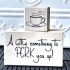 A little something to Perk you up! Rubber Stamp (Text)