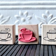 Cuppa Coffee or Tea Rubber Stamp Cuppa Coffee or Tea Rubber Stamp