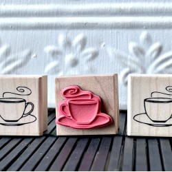 Cuppa Coffee or Tea Rubber Stamp Cuppa Coffee or Tea Rubber Stamp