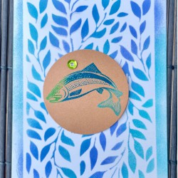 Sockeye Salmon Rubber Stamp