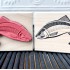 Sockeye Salmon Rubber Stamp