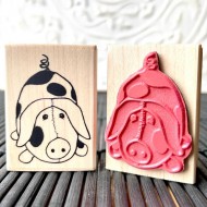 Plush Piggy Stuffed Toy Rubber Stamp Plush Piggy Stuffed Toy Rubber Stamp