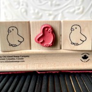 Plush Baby Chick Toy Rubber Stamp Plush Baby Chick Toy Rubber Stamp