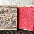 Passport Collage Rubber Stamp