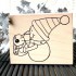 New Snow Family Rubber Stamp