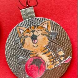 Sophie's Christmas Cat-tastrophy Rubber Stamp Sophie's Christmas Cat-tastrophy Rubber Stamp