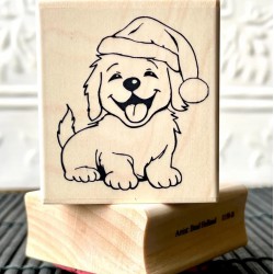 Tilley's Christmas Hat Rubber Stamp Tilley's Christmas Hat Rubber Stamp
