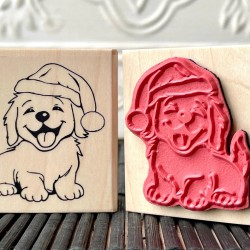 Tilley's Christmas Hat Rubber Stamp Tilley's Christmas Hat Rubber Stamp
