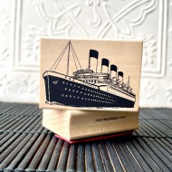 Vintage Ocean Liner Rubber Stamp Vintage Ocean Liner Rubber Stamp