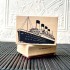 Vintage Ocean Liner Rubber Stamp