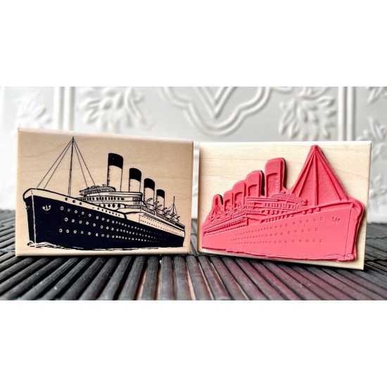 Vintage Ocean Liner Rubber Stamp Vintage Ocean Liner Rubber Stamp