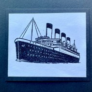 Vintage Ocean Liner Rubber Stamp Vintage Ocean Liner Rubber Stamp