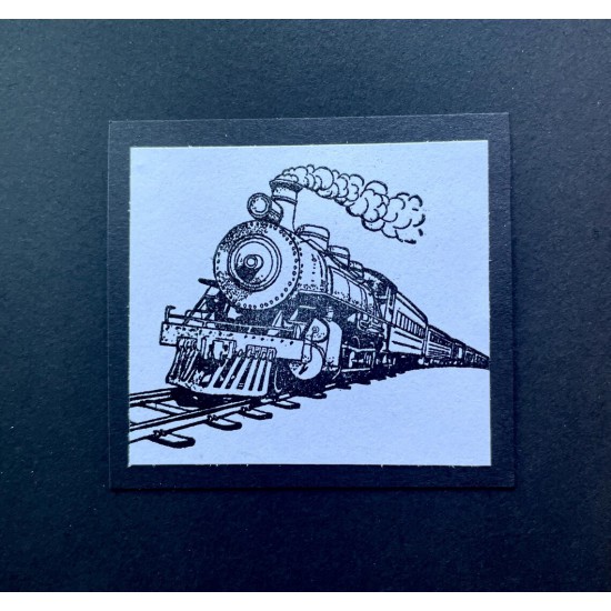 Vintage Steam Engine - Train Rubber Stamp Vintage Steam Engine - Train Rubber Stamp