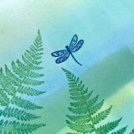 Tiny Dragonfly Rubber Stamp Tiny Dragonfly Rubber Stamp