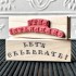 LET'S CELEBRATE Rubber Stamp