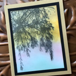 Large Asian Tree Background Rubber Stamp Large Asian Tree Background Rubber Stamp