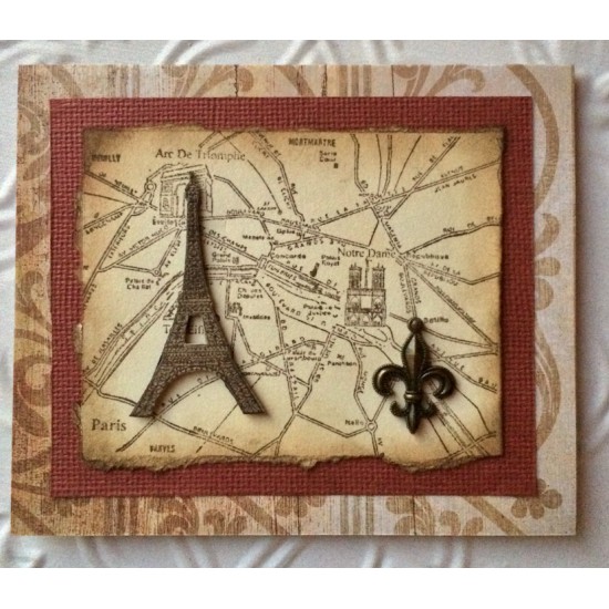 Eiffel Tower Rubber Stamp