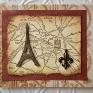 Carte de Paris Rubber Stamp