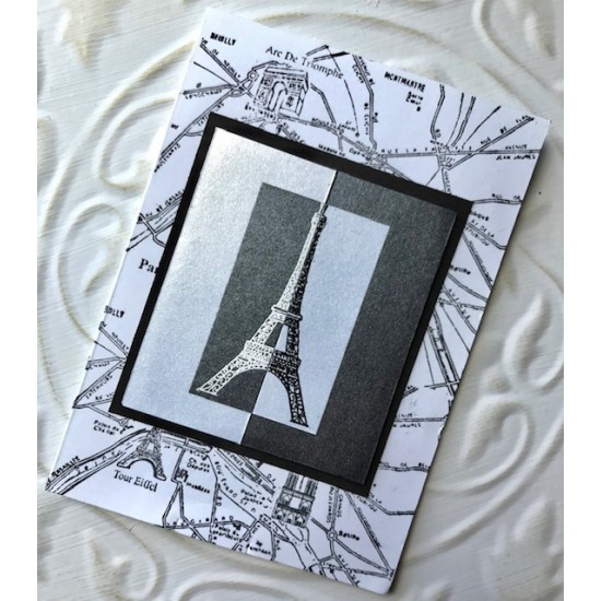 Carte de Paris Rubber Stamp