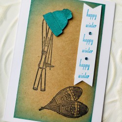 Snowshoes Rubber Stamp Snowshoes Rubber Stamp