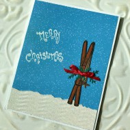 Vintage Skis Rubber Stamp Vintage Skis Rubber Stamp