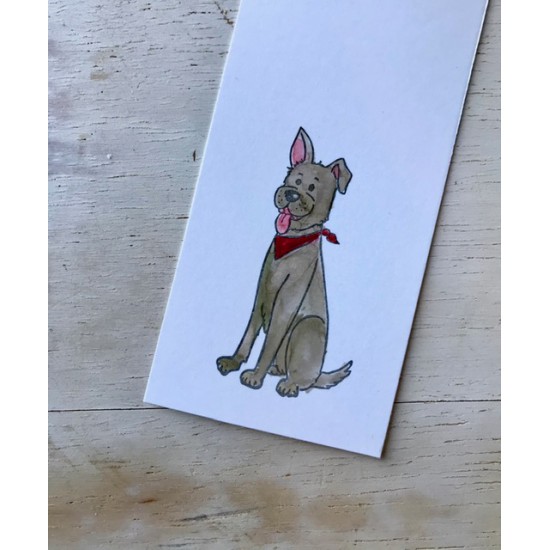 Hound Dog Rubber Stamp