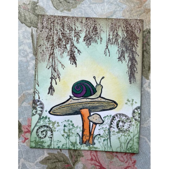 Mushroom Rubber Stamp