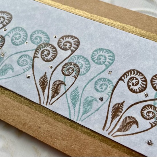 Oh Fiddlehead Rubber Stamp