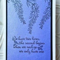 Two lives Rubber Stamp Two lives Rubber Stamp