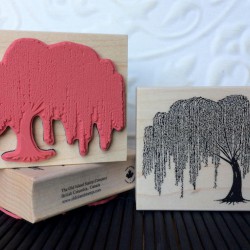 Weeping Willow Tree Rubber Stamp