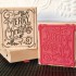 Merry Christmas Chalk Board Rubber Stamp