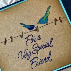 For a Very Special Friend Rubber Stamp For a Very Special Friend Rubber Stamp