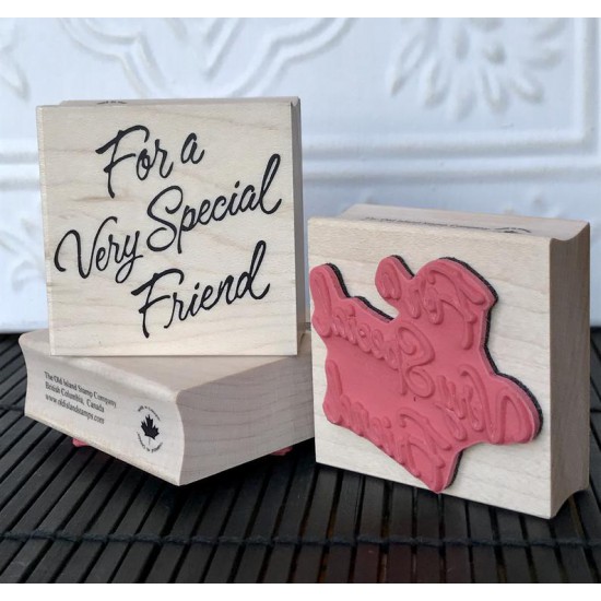 For a Very Special Friend Rubber Stamp