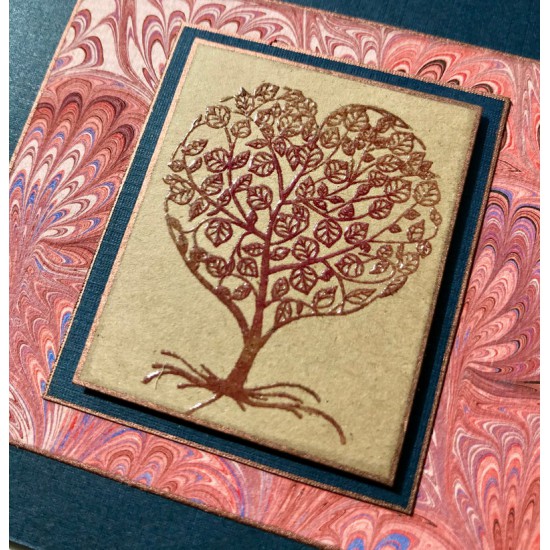 Heart Tree Rubber Stamp