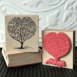Heart Tree Rubber Stamp Heart Tree Rubber Stamp