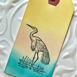 Egret Bird Rubber Stamp Egret Bird Rubber Stamp