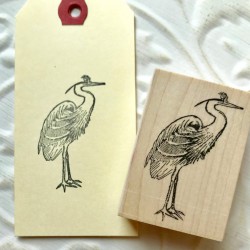 Crane Bird Rubber Stamp Crane Bird Rubber Stamp