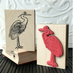 Crane Bird Rubber Stamp Crane Bird Rubber Stamp