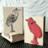 Crane Bird Rubber Stamp