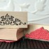 Floral Scroll Rubber Stamp