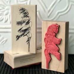 Wild Grass Rubber Stamp