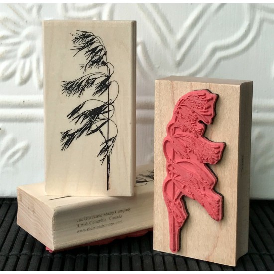 Wild Grass Rubber Stamp