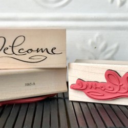 Welcome Rubber Stamp Welcome Rubber Stamp